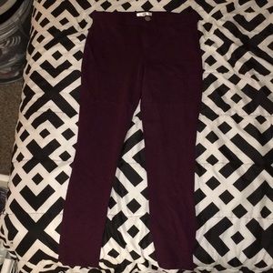 Burgundy Trousers